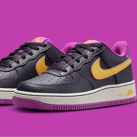 Nike Purple and Gold Sneakers